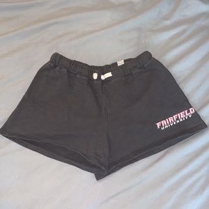 Fairfield University Grey Comfy Sweat Shorts SIZE: SMALL